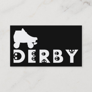 Carte De Visite Derby : patin de skullphabet