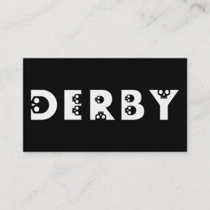 Carte De Visite derby : skullphabet
