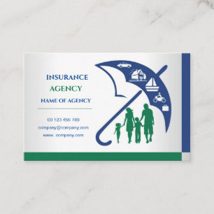 Carte de visite des agents d'assurance