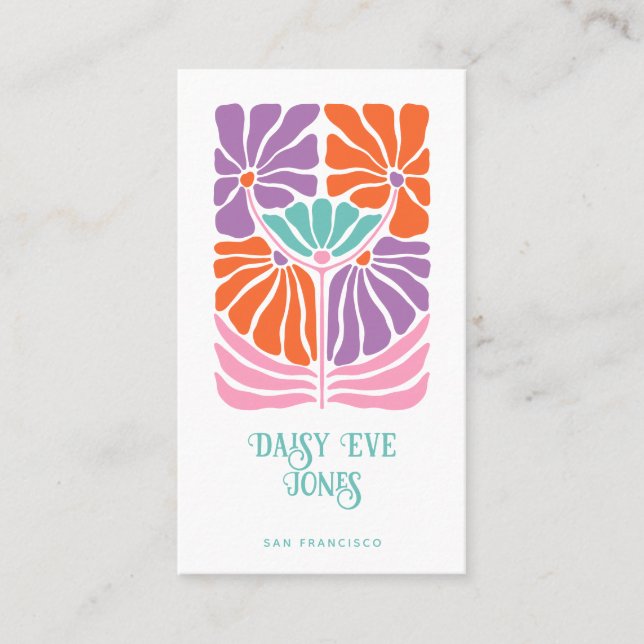 Carte de visite des années 70 (Devant)