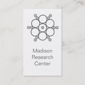 Carte de visite des cercles mods, gris