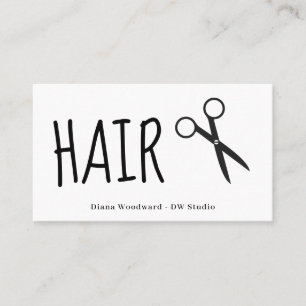 Carte de visite des ciseaux
