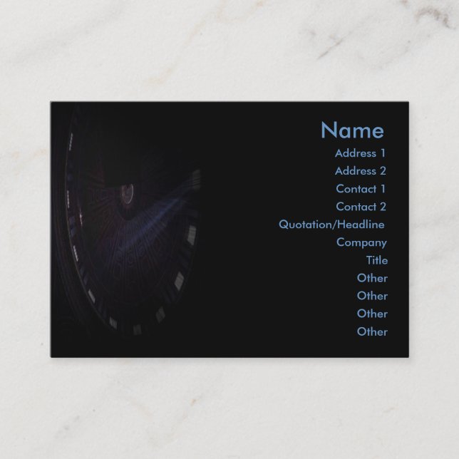 Carte de visite des domaines (Devant)