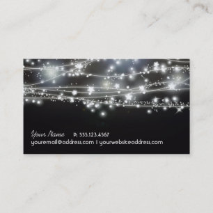 Carte de visite des étoiles étincelantes