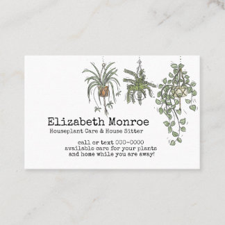 Carte de visite des Houseplants