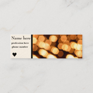 carte de visite des lumières fanées