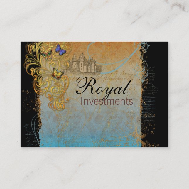 Carte de visite des manuscrits du château royal fr (Devant)