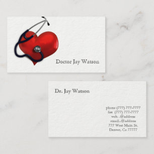 Carte de visite des médecins