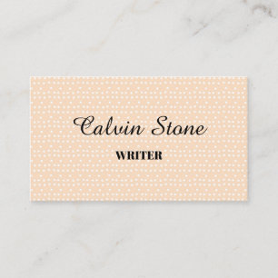 Carte De Visite Des points blancs minuscules sur le rougissement