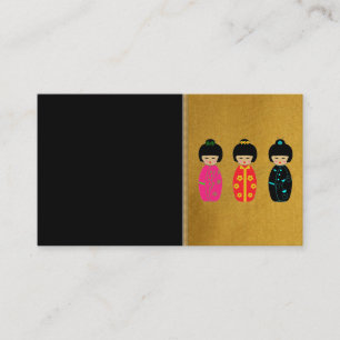 Carte de visite des poupées asiatiques
