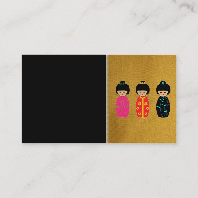Carte de visite des poupées asiatiques (Devant)