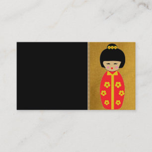 Carte de visite des poupées asiatiques