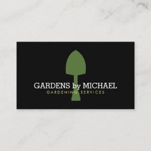 Carte de visite des services de jardinage de pique