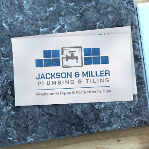 Carte de visite des services de plomberie et de ca