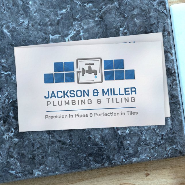 Carte de visite des services de plomberie et de ca (Créateur téléchargé)