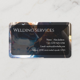 Carte de visite des services de soudure modifiable