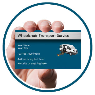 Carte de visite des services de transport en faute