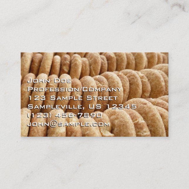 Carte De Visite Des tonnes de Snickerdoodles (Devant)