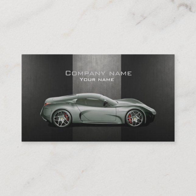 Carte de visite des véhicules à moteur élégant (Devant)