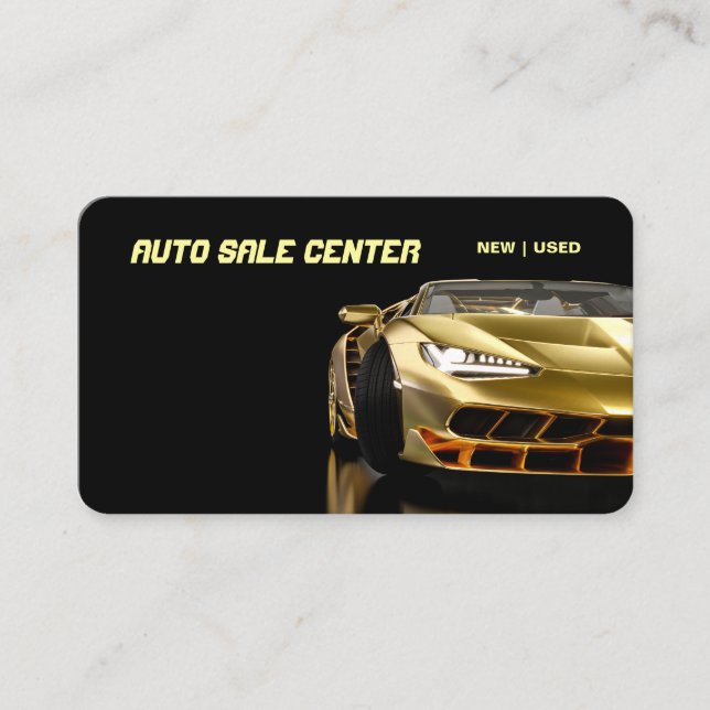 Carte de visite des ventes et services automatique (Devant)