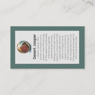 Carte De Visite Desert Jasper Cristal Signification Bijoux Display