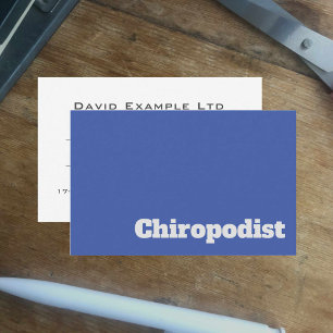 Carte De Visite Design chiropodiste gras et clair