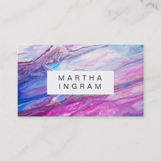 Carte De Visite Design créatif moderne Galaxie violette Abstraite
