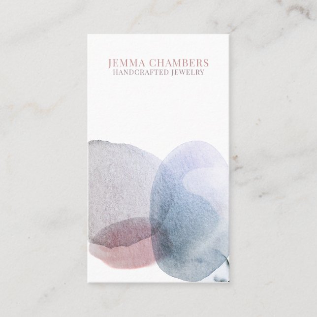 Carte De Visite Design de bijoux Abstrait moderne (Devant)