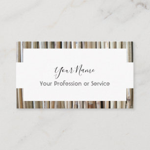 Carte De Visite Design de cadre en bois pour les services intérieu