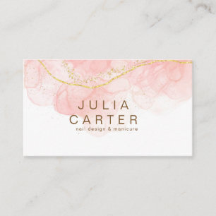 Carte De Visite Design de ongles et manucure Beauté Salon Styliste