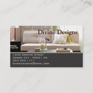 Carte De Visite Design d'intérieur - customisé
