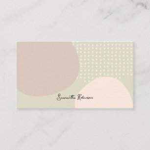 Carte De Visite Design d'intérieur d'art Abstrait unique Boho neut