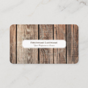 Carte De Visite Design d'intérieur en bois rustique moderne élégan