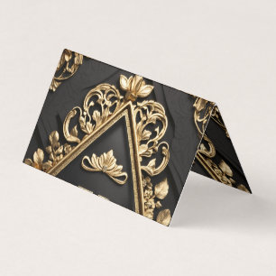 Carte De Visite Design doré
