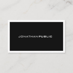 Carte De Visite Design élégant Design moderne professionnel Plain