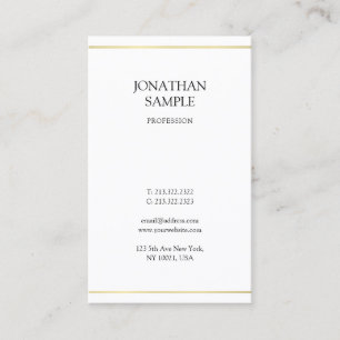 Carte De Visite Design élégant minimaliste professionnel moderne