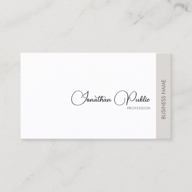 Carte De Visite Design élégant moderne professionnel tendance Desi (Devant)