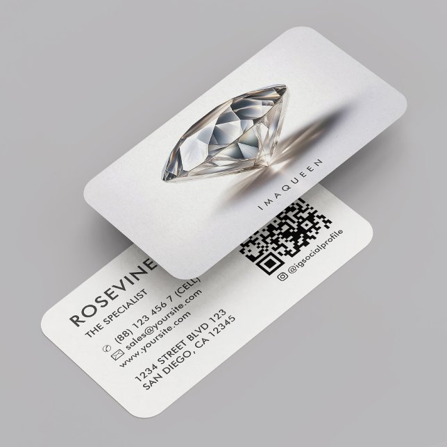 Carte De Visite Design élégant professionnel bijoux diamant (Elegant Professional Jewelry Pearl Diamond Business Card
☆★
☆★
☆★
☆★
☆★
(35654)
 | 
)