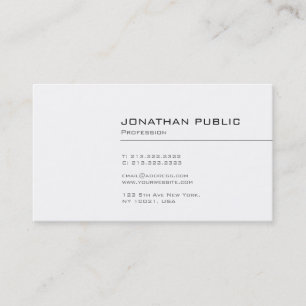 Carte De Visite Design élégant professionnel élégant Design simple