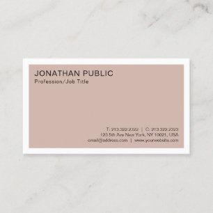 Carte De Visite Design élégant Professionnel Moderne Minimaliste