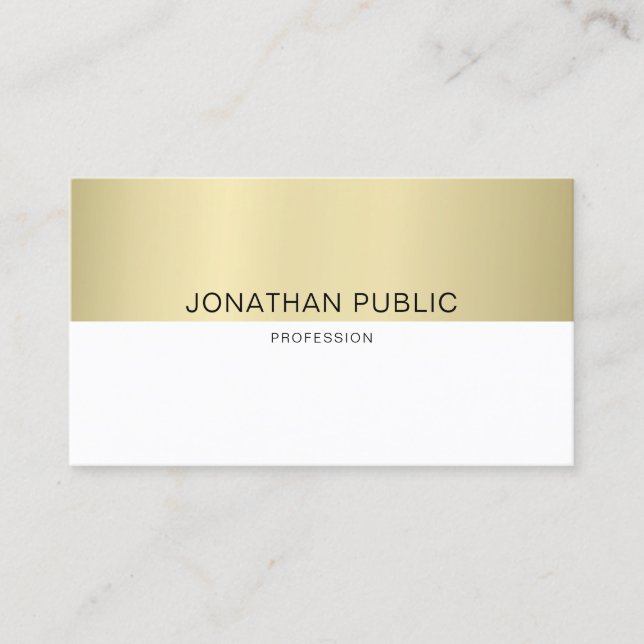 Carte De Visite Design élégant tendance Moderne Simple Luxe simple (Devant)