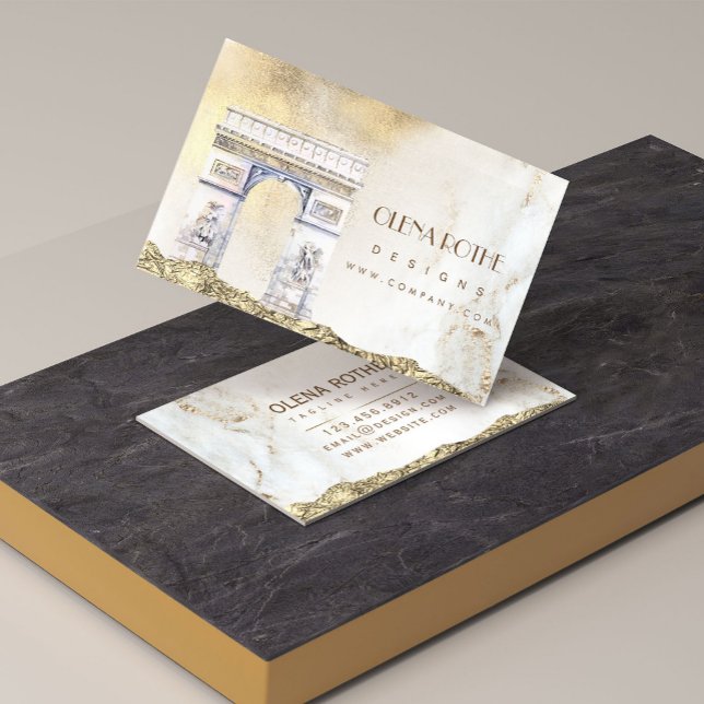 Carte De Visite Design en marbre blanc doré ( Dive into the sophistication of marble-inspired designs, combined with contemporary scribble elemen)