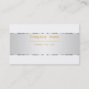 Carte De Visite Design en or métallique ordinaire Look en acier i