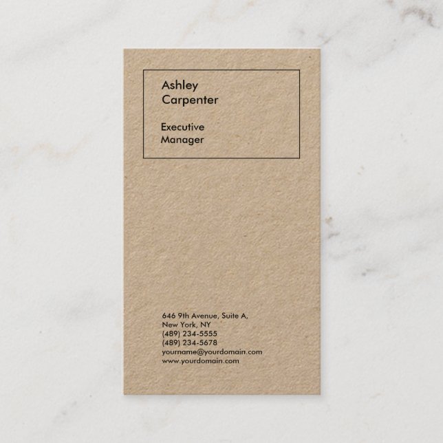 Carte De Visite Design épuré élégant professionnel moderne (Devant)