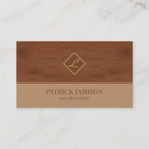 Carte De Visite Design Et Logo En Bois Naturel