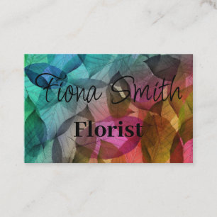 Carte de visite - Design Feuille transparent2