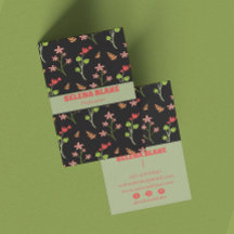 Design floral élégant avec un Arrière - plan foncé