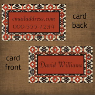 Carte de visite design géométrique moderne