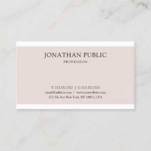 Carte De Visite Design graphique professionnel propre Élégant