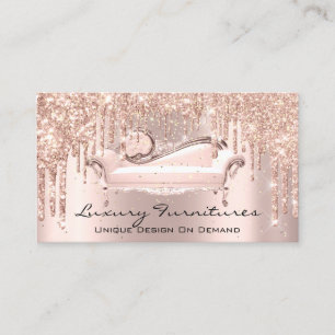 Carte De Visite Design intérieur Mobilier unique Rose Sofa Lux